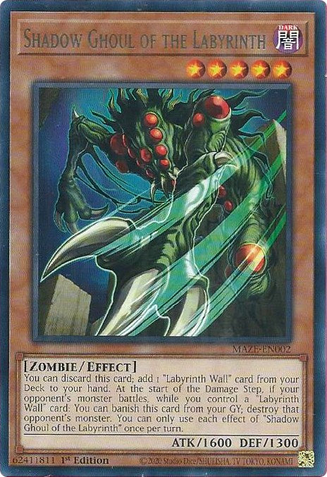 Shadow Ghoul of the Labyrinth [MAZE-EN002] Rare | GnG Games