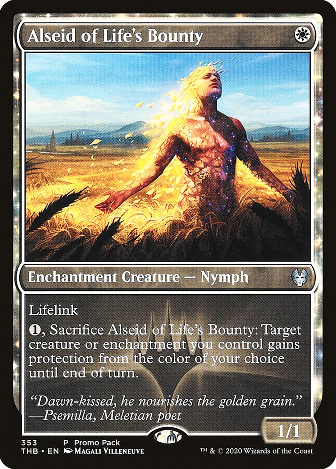 Alseid of Life's Bounty (Promo Pack) [Theros Beyond Death Promos] | GnG Games