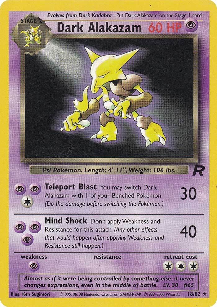 Dark Alakazam (18/82) [Team Rocket Unlimited] | GnG Games