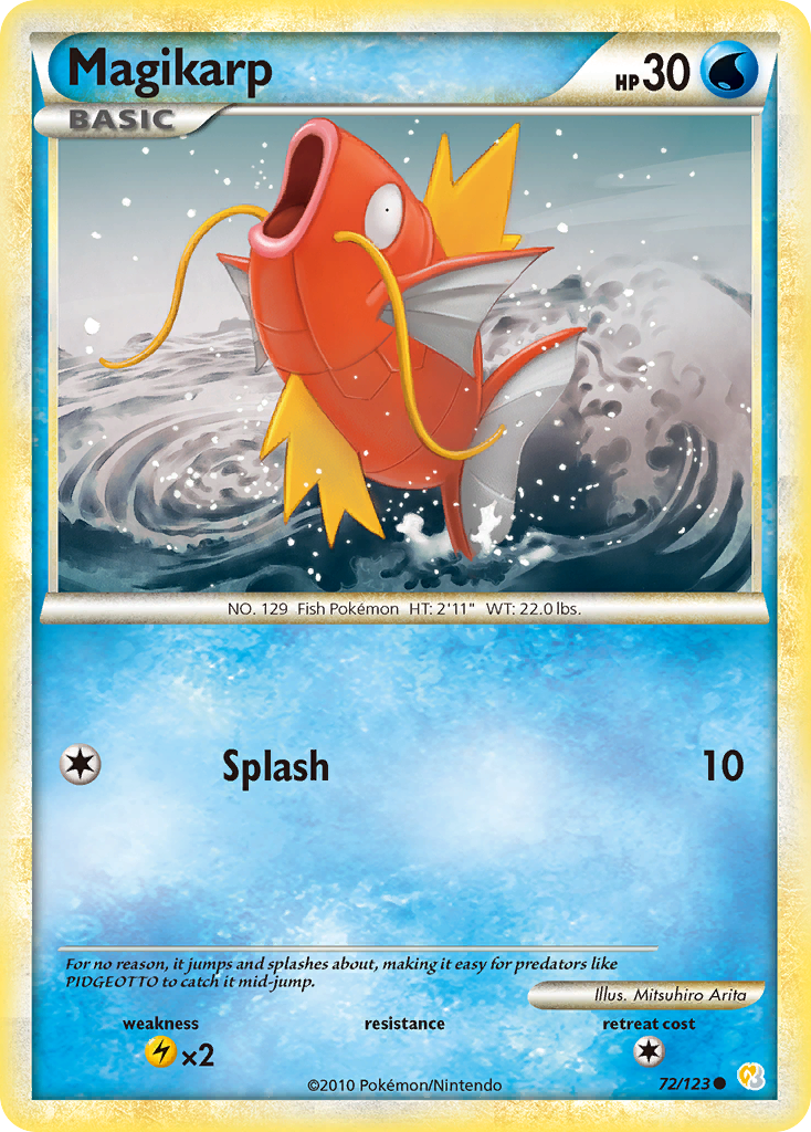 Magikarp (72/123) [HeartGold & SoulSilver: Base Set] | GnG Games