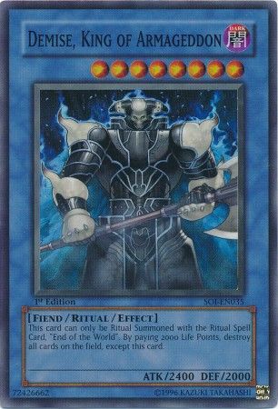 Demise, King of Armageddon [SOI-EN035] Super Rare | GnG Games