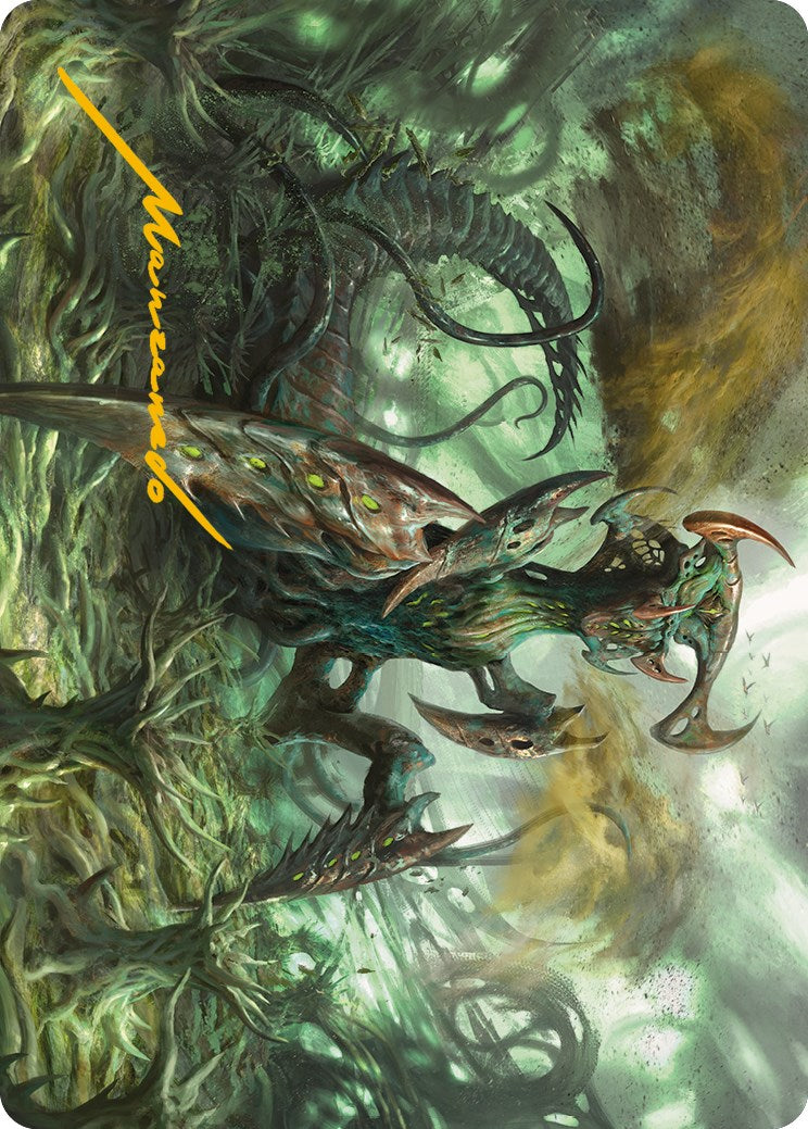 Zopandrel, Hunger Dominus Art Card (Gold-Stamped Signature) [Phyrexia: All Will Be One Art Series] | GnG Games