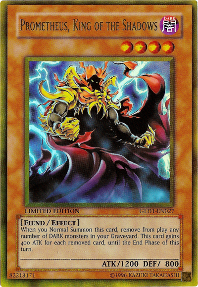 Prometheus, King of the Shadows [GLD1-EN027] Gold Rare | GnG Games