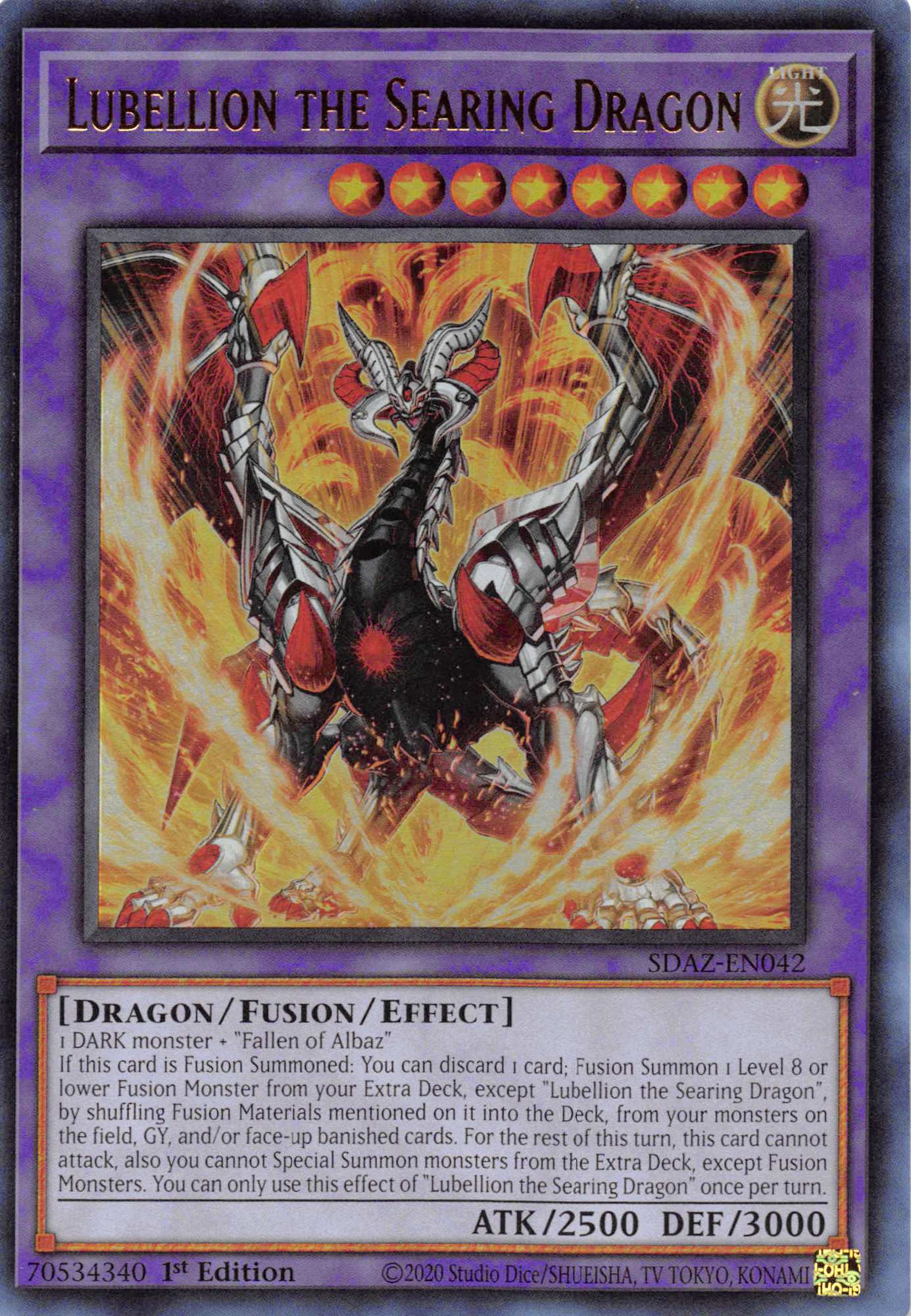 Lubellion the Searing Dragon [SDAZ-EN042] Ultra Rare | GnG Games