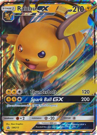 Raichu GX (SM213) (Jumbo Card) [Sun & Moon: Black Star Promos] | GnG Games