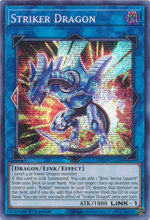 Striker Dragon [MP20-EN204] Prismatic Secret Rare | GnG Games