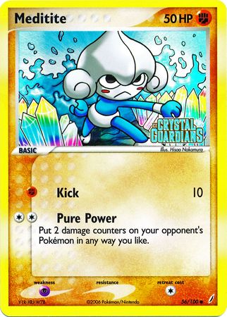 Meditite (56/100) (Stamped) [EX: Crystal Guardians] | GnG Games