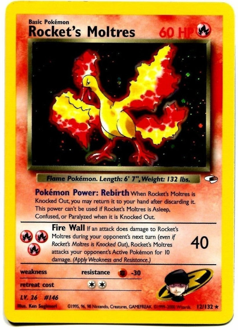 Rocket's Moltres (12/132) [Gym Heroes Unlimited] | GnG Games