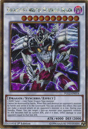 Dragocytos Corrupted Nethersoul Dragon [PGL2-EN014] Gold Secret Rare | GnG Games