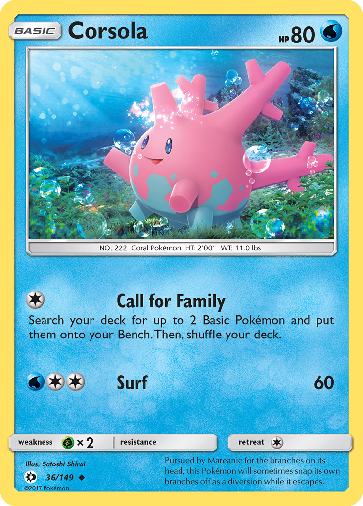 Corsola (36/149) [Sun & Moon: Base Set] | GnG Games