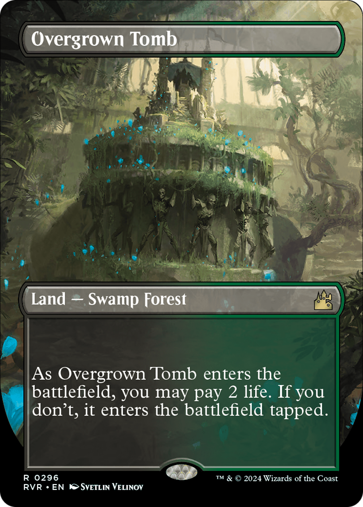 Overgrown Tomb (Borderless) [Ravnica Remastered] | GnG Games