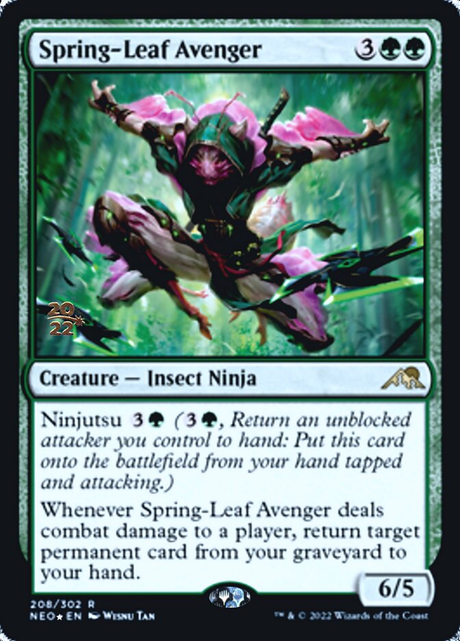 Spring-Leaf Avenger [Kamigawa: Neon Dynasty Prerelease Promos] | GnG Games