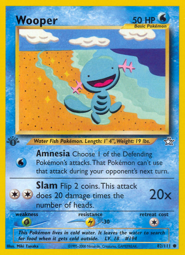 Wooper (82/111) [Neo Genesis 1st Edition] | GnG Games