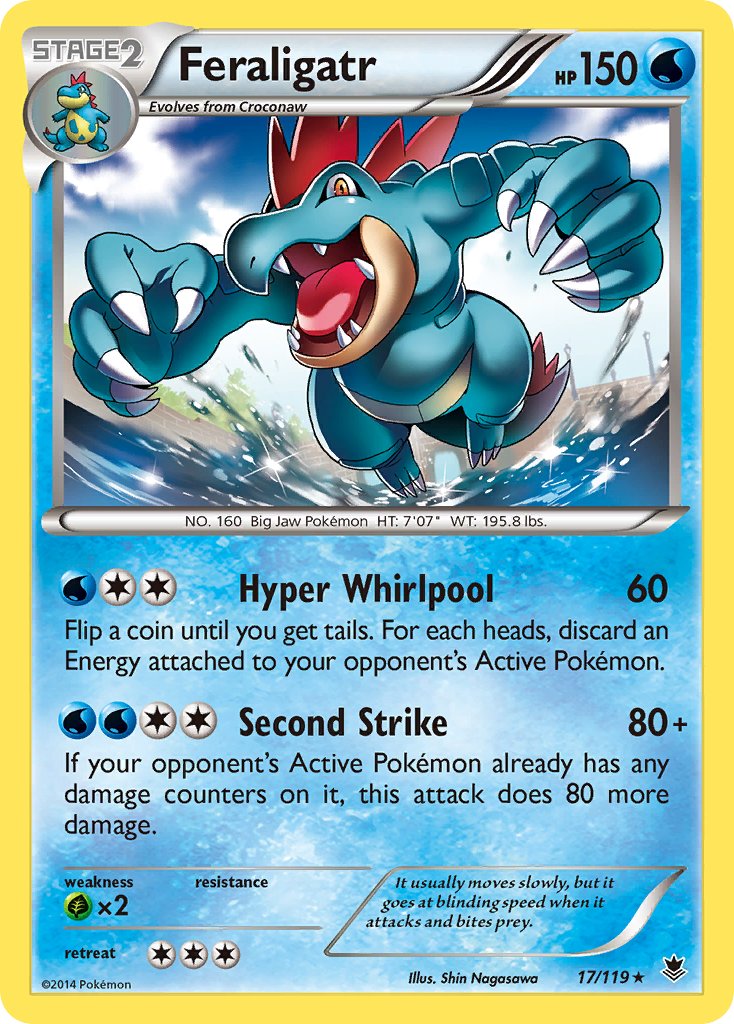 Feraligatr (17/119) (Theme Deck Exclusive) [XY: Phantom Forces] | GnG Games