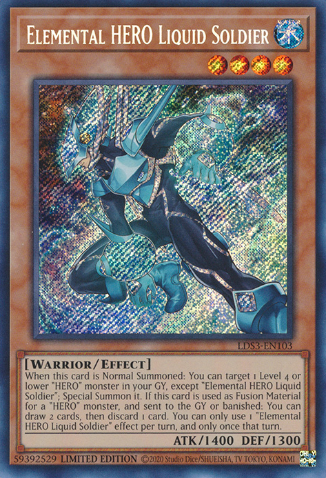 Elemental HERO Liquid Soldier [LDS3-EN103] Secret Rare | GnG Games