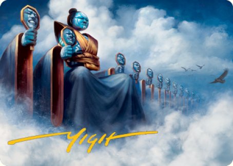 Myojin of Cryptic Dreams Art Card (Gold-Stamped Signature) [Kamigawa: Neon Dynasty Art Series] | GnG Games