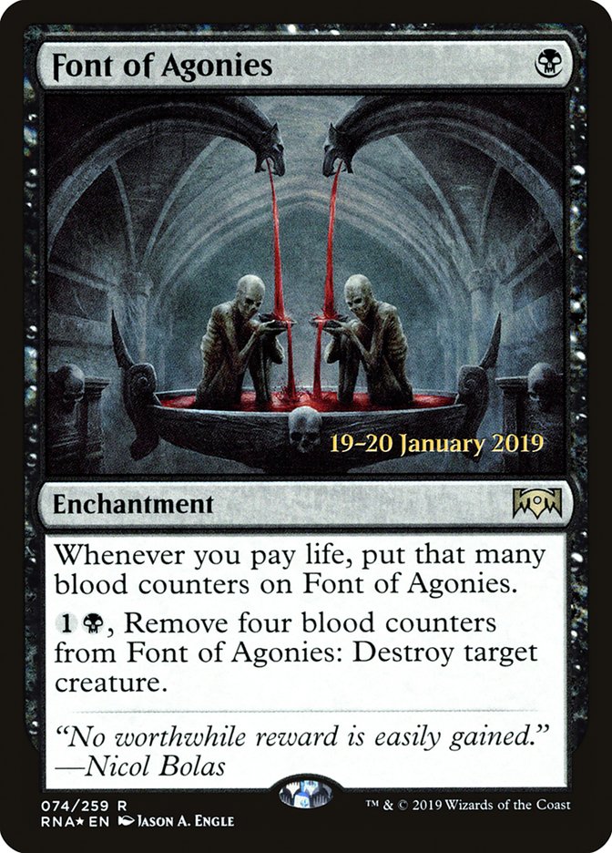 Font of Agonies [Ravnica Allegiance Prerelease Promos] | GnG Games