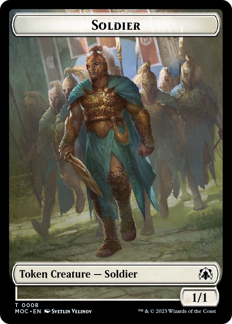 Soldier // Insect Double-Sided Token [March of the Machine Commander Tokens] | GnG Games