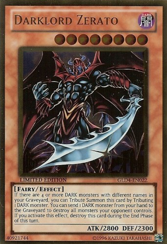 Darklord Zerato [GLD4-EN022] Gold Rare | GnG Games