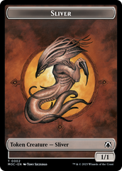 Goblin // Sliver Double-Sided Token [March of the Machine Commander Tokens] | GnG Games