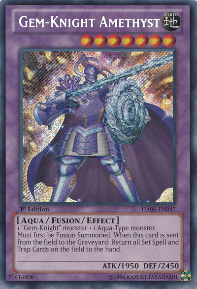 Gem-Knight Amethyst [HA06-EN047] Secret Rare | GnG Games