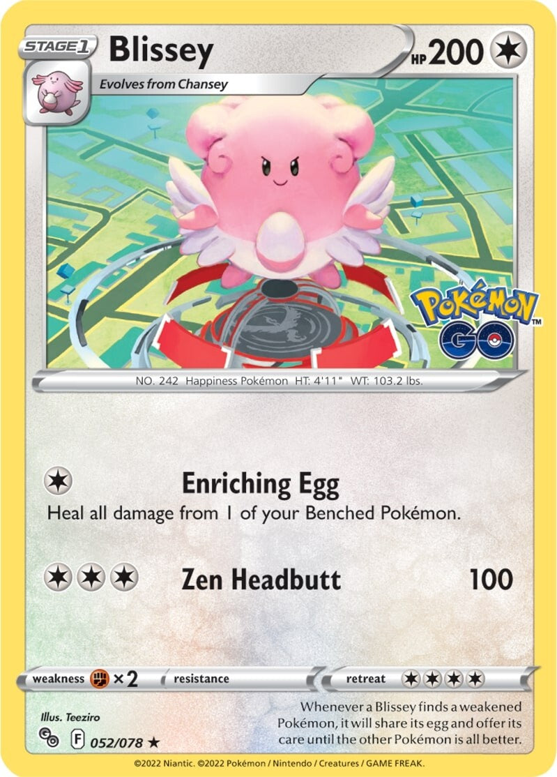 Blissey (052/078) [Pokémon GO] | GnG Games