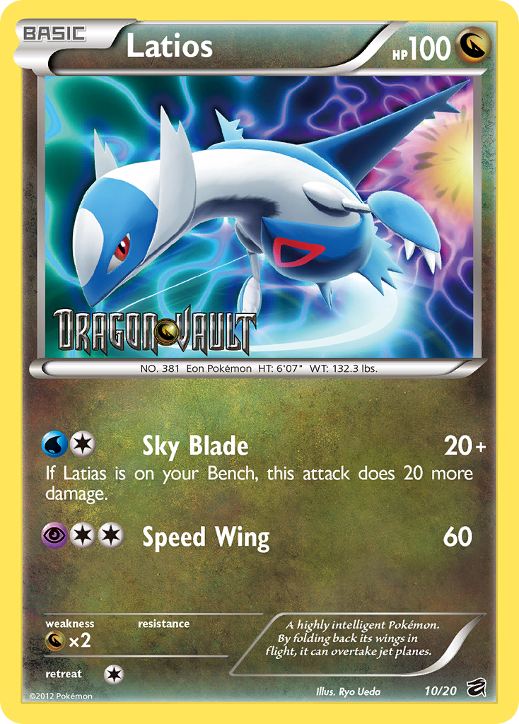 Latios (10/20) (Blister Exclusive) [Black & White: Dragon Vault] | GnG Games