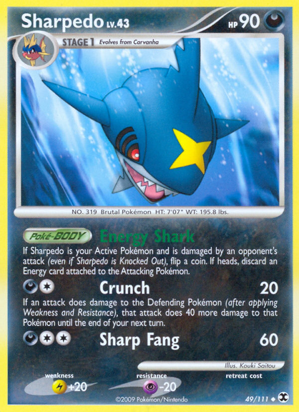 Sharpedo (49/111) [Platinum: Rising Rivals] | GnG Games