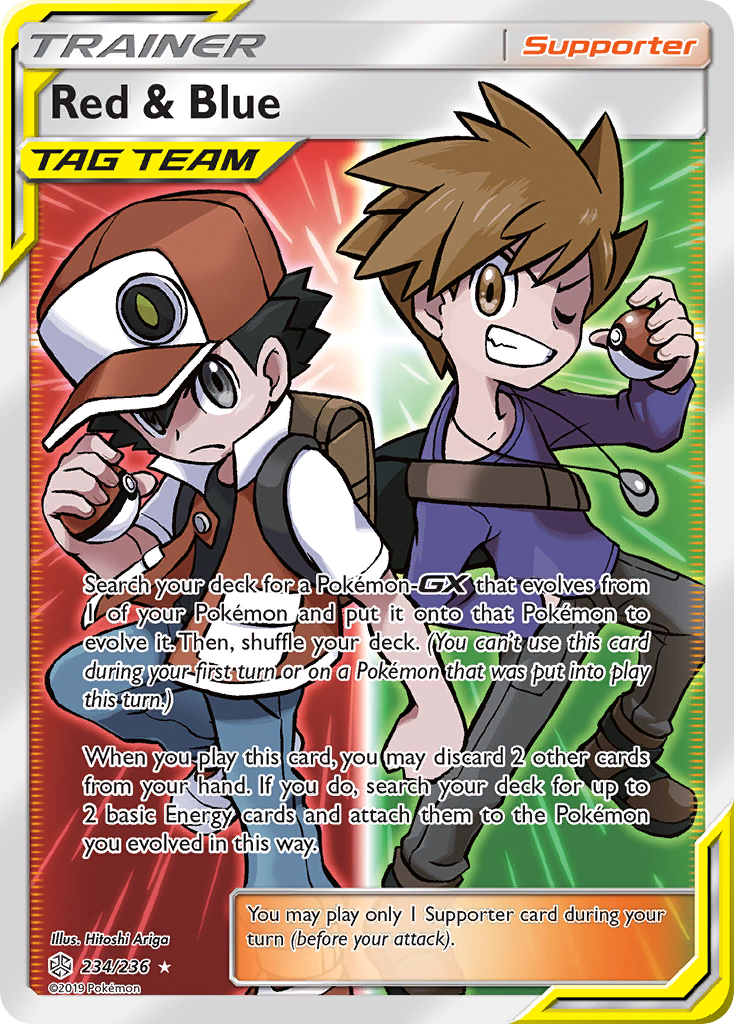 Red & Blue (234/236) [Sun & Moon: Cosmic Eclipse] | GnG Games