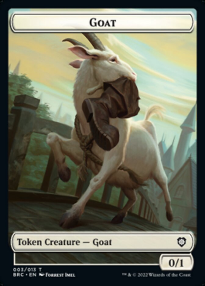 Construct (008) // Goat Double-Sided Token [The Brothers' War Commander Tokens] | GnG Games