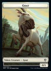 Construct (008) // Goat Double-Sided Token [The Brothers' War Commander Tokens] | GnG Games