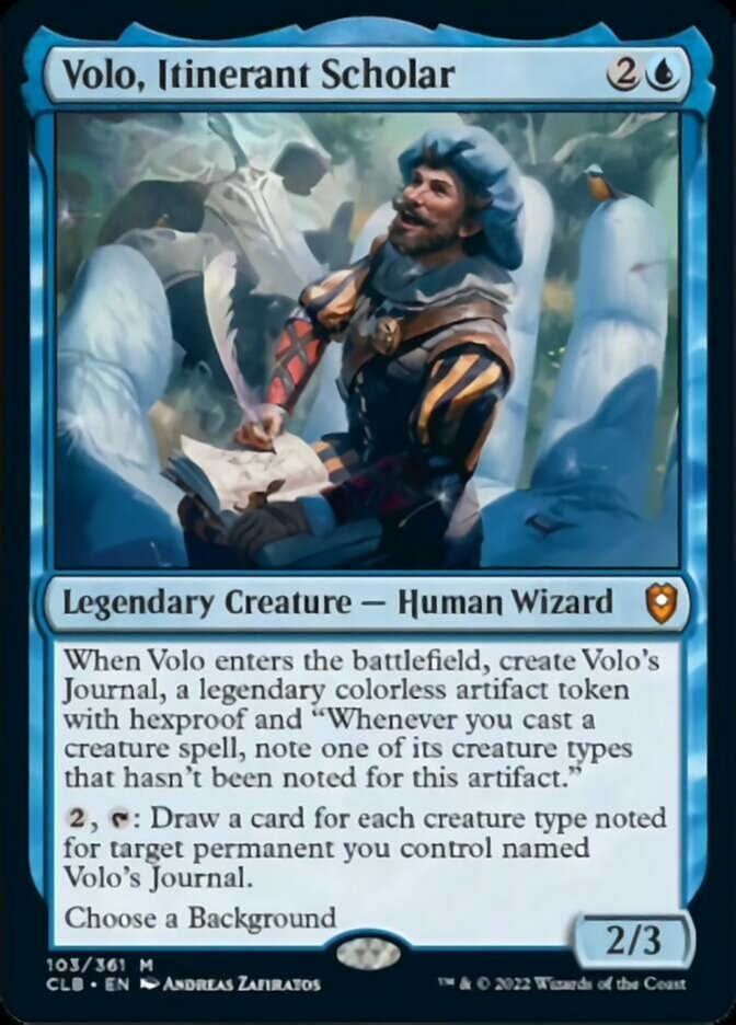 Volo, Itinerant Scholar [Commander Legends: Battle for Baldur's Gate] | GnG Games