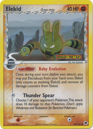 Elekid (48/101) (Delta Species) (Stamped) [EX: Dragon Frontiers] | GnG Games