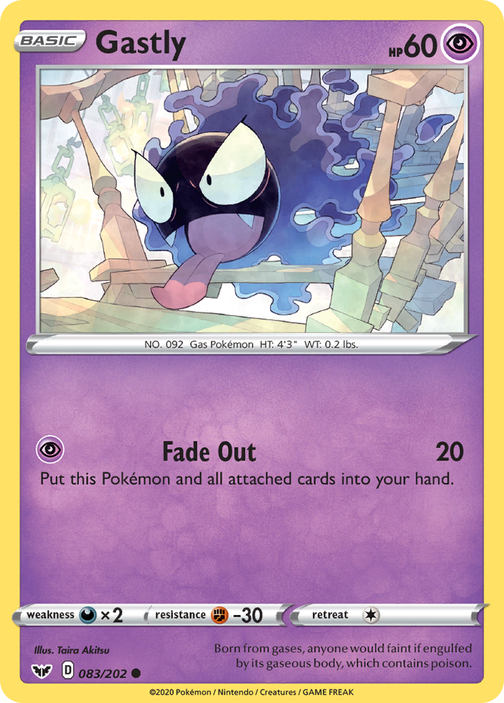 Gastly (083/202) [Sword & Shield: Base Set] | GnG Games