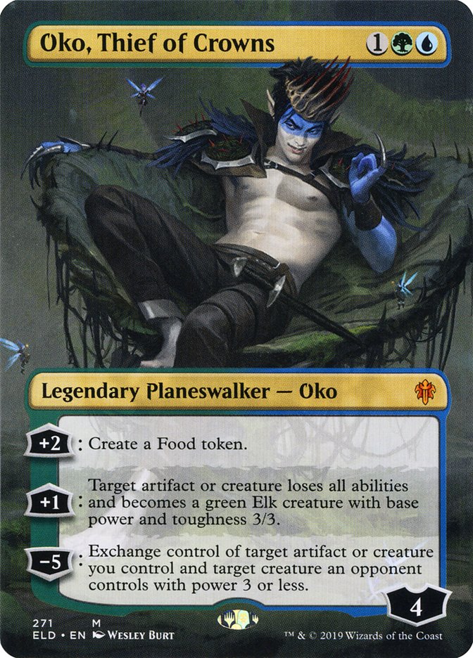 Oko, Thief of Crowns (Borderless) [Throne of Eldraine] | GnG Games