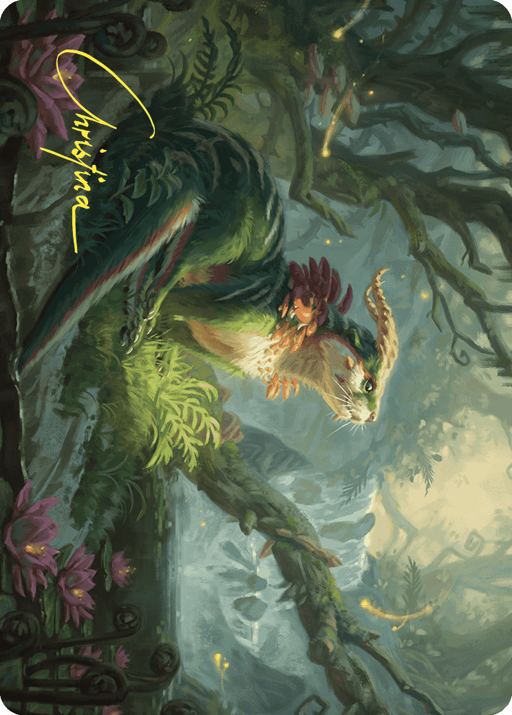 Elusive Otter Art Card (Gold-Stamped Signature) [Wilds of Eldraine Art Series] | GnG Games