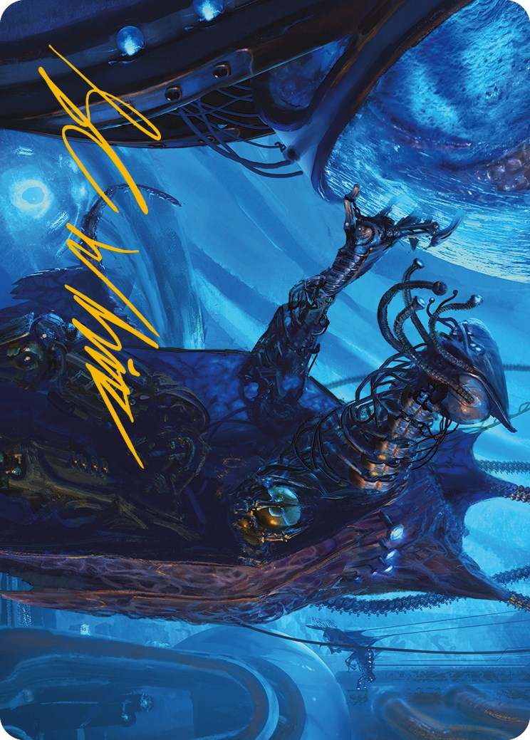 Atmosphere Surgeon Art Card (Gold-Stamped Signature) [Phyrexia: All Will Be One Art Series] | GnG Games