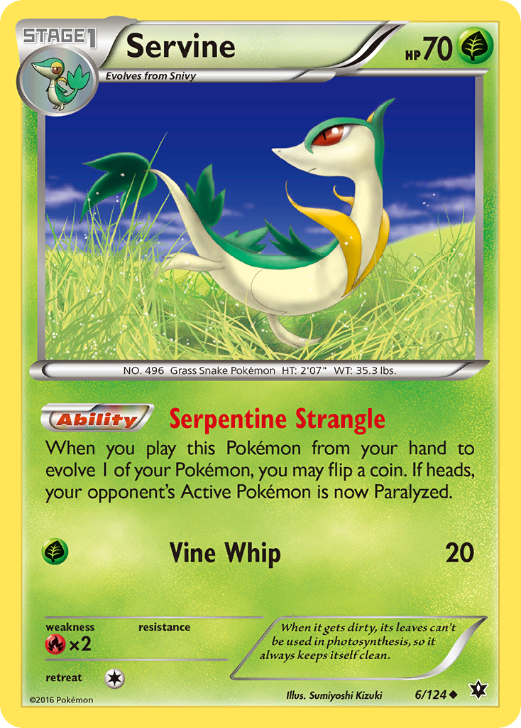 Servine (6/124) [XY: Fates Collide] | GnG Games