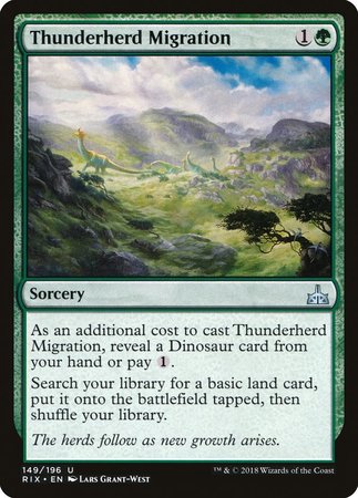 Thunderherd Migration [Rivals of Ixalan] | GnG Games