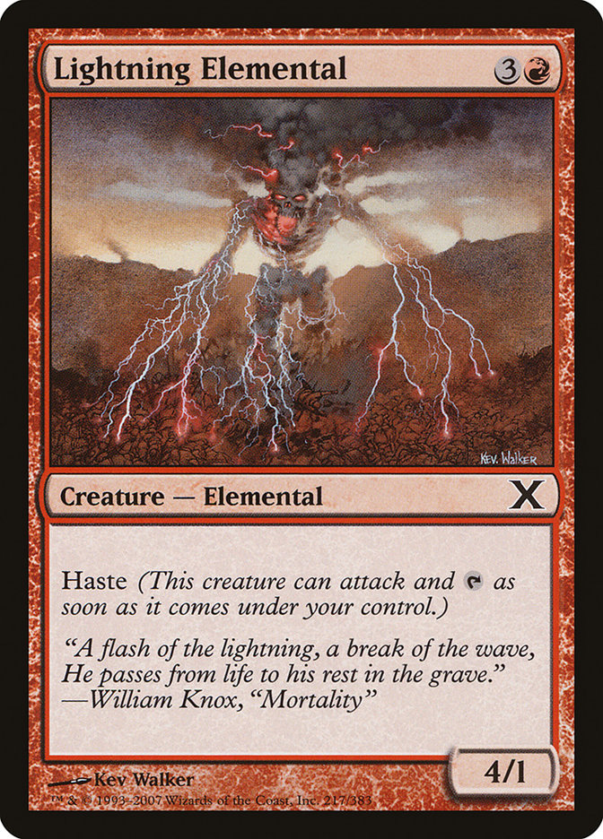 Lightning Elemental [Tenth Edition] | GnG Games