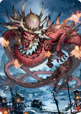 Atsushi, the Blazing Sky 2 Art Card [Kamigawa: Neon Dynasty Art Series] | GnG Games
