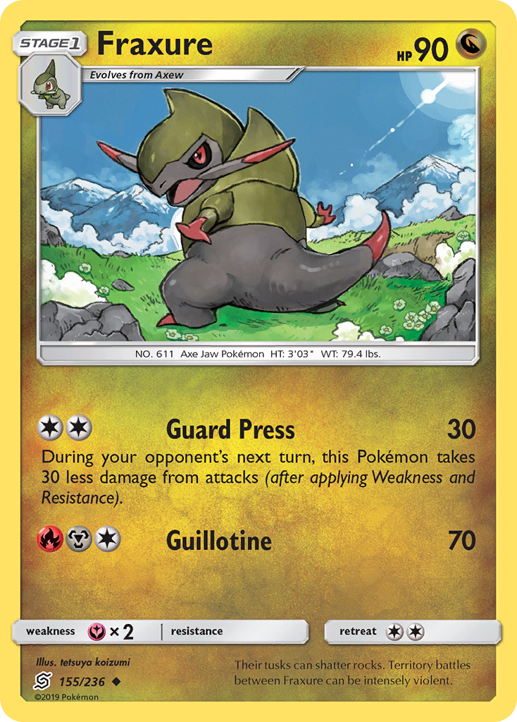 Fraxure (155/236) [Sun & Moon: Unified Minds] | GnG Games