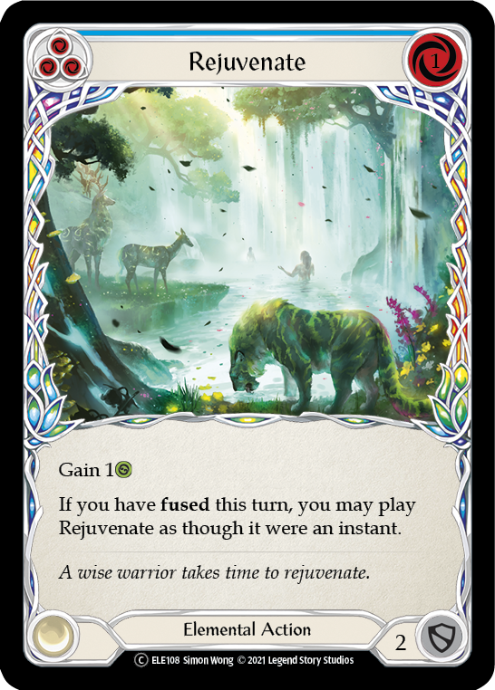 Rejuvenate (Blue) [U-ELE108] Unlimited Rainbow Foil | GnG Games