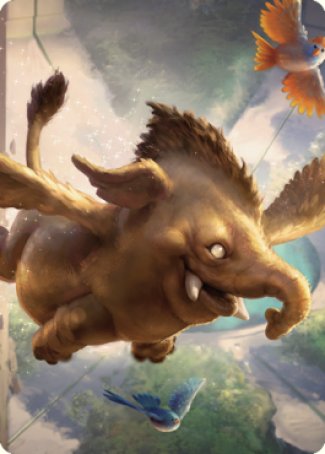 Lulu, Loyal Hollyphant Art Card (18) [Commander Legends: Battle for Baldur's Gate Art Series] | GnG Games