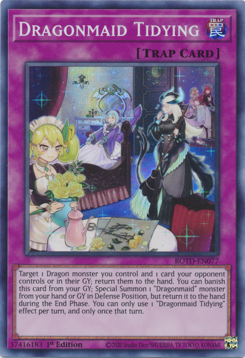 Dragonmaid Tidying [ROTD-EN077] Super Rare | GnG Games