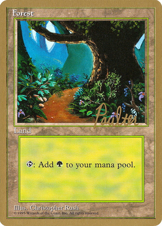 Forest (pp376) (Preston Poulter) [Pro Tour Collector Set] | GnG Games