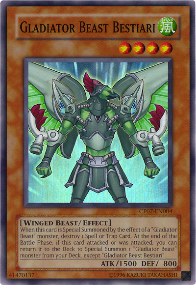 Gladiator Beast Bestiari [CP07-EN004] Super Rare | GnG Games