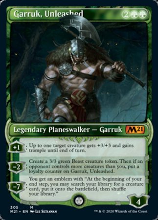 Garruk, Unleashed (Showcase) [Core Set 2021] | GnG Games