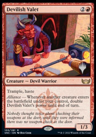 Devilish Valet (Promo Pack) [Streets of New Capenna Promos] | GnG Games