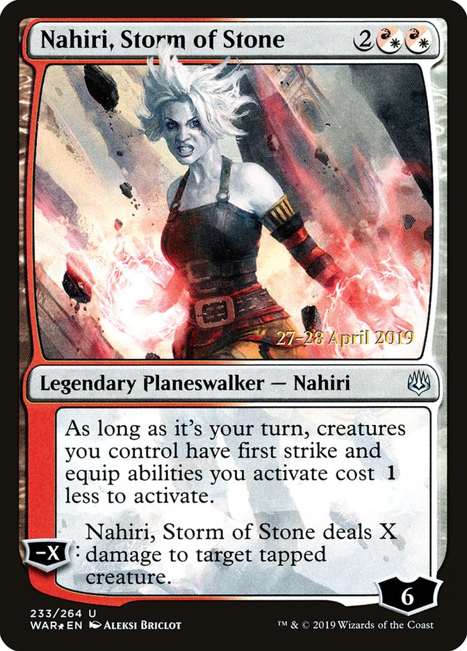 Nahiri, Storm of Stone  [War of the Spark Prerelease Promos] | GnG Games